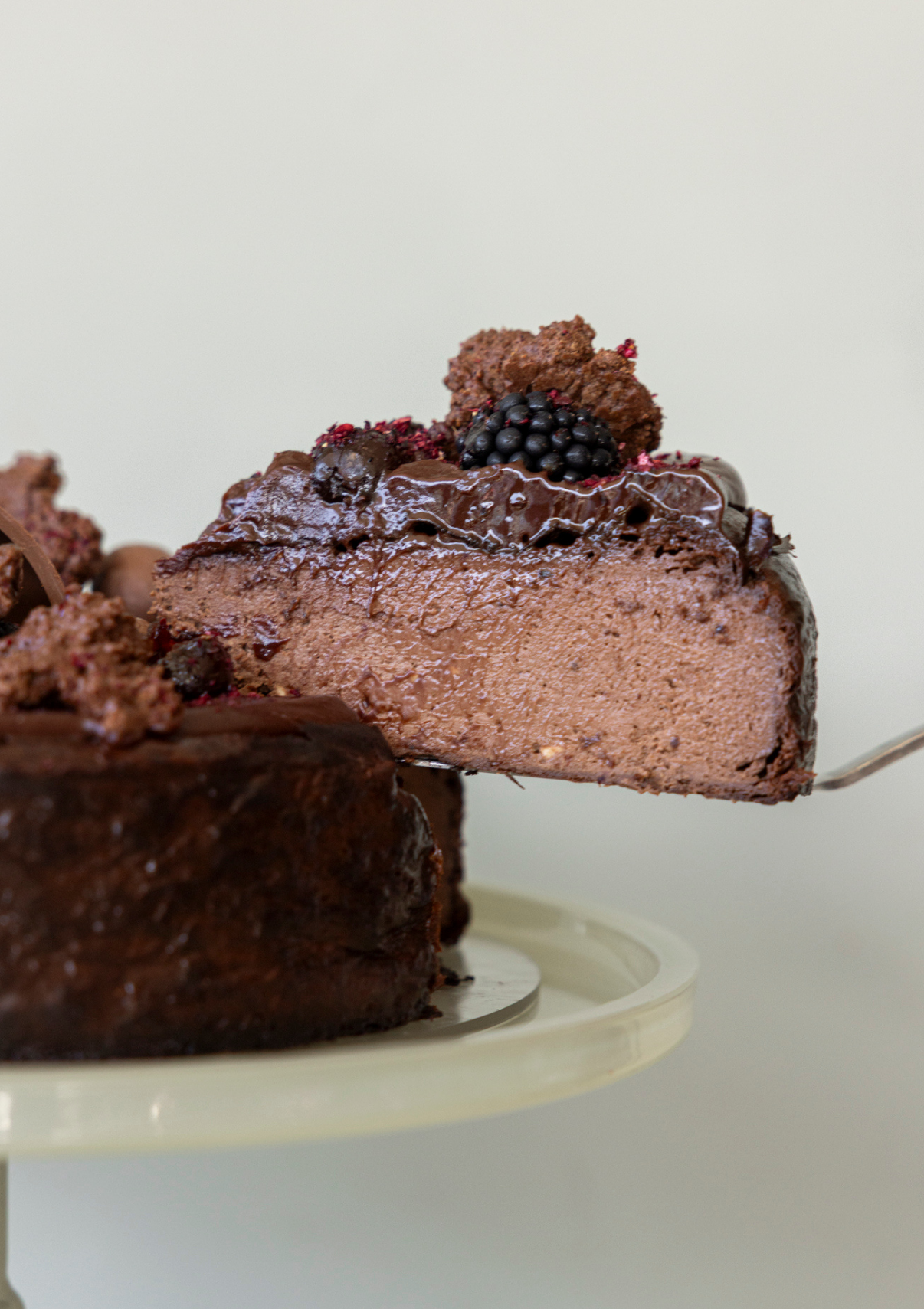 Chocolate Easter Basque Cheesecake