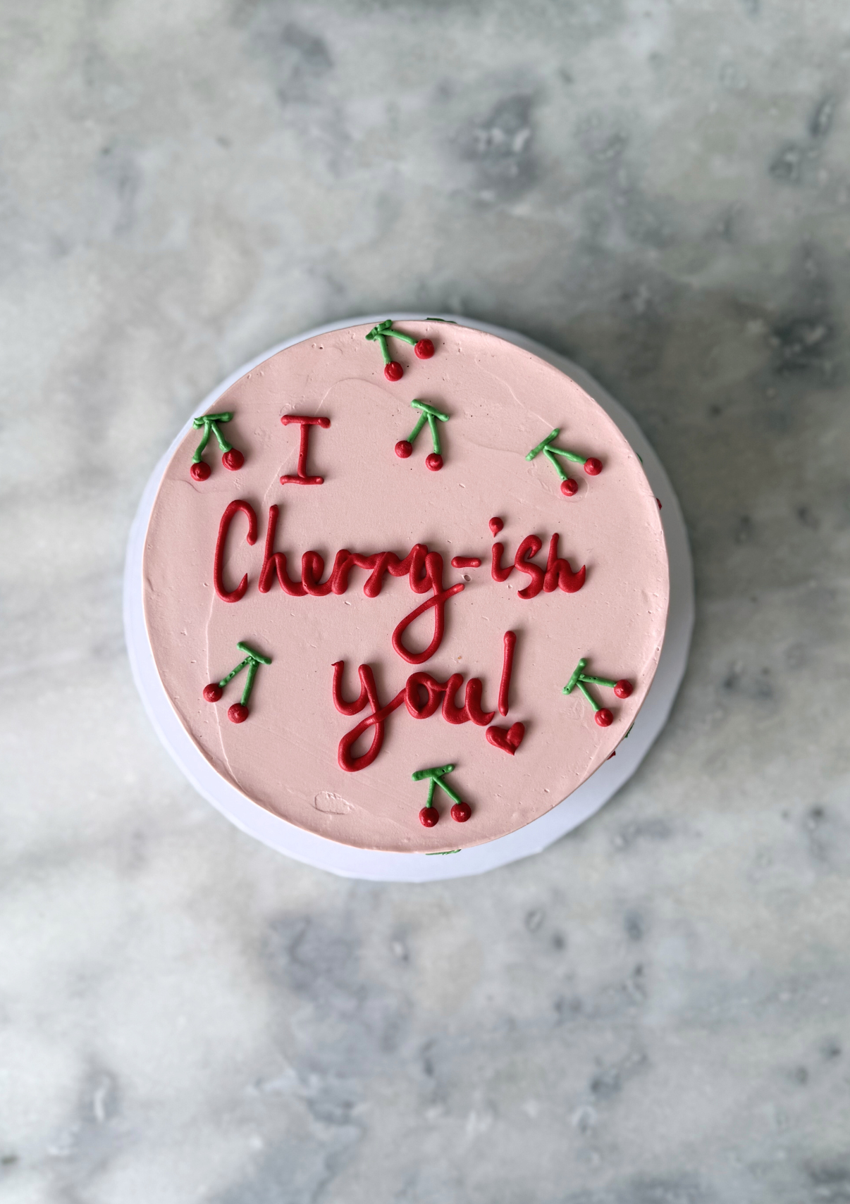 I Cherry-ish You Valentines Cake