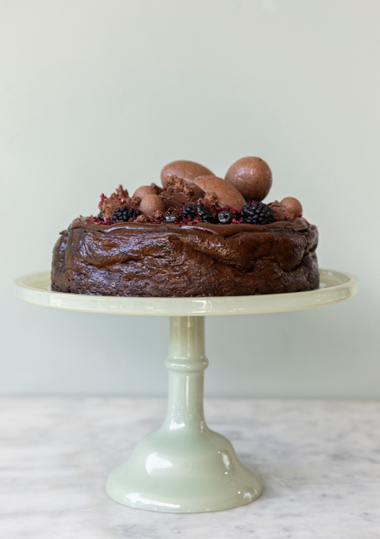 Chocolate Easter Basque Cheesecake